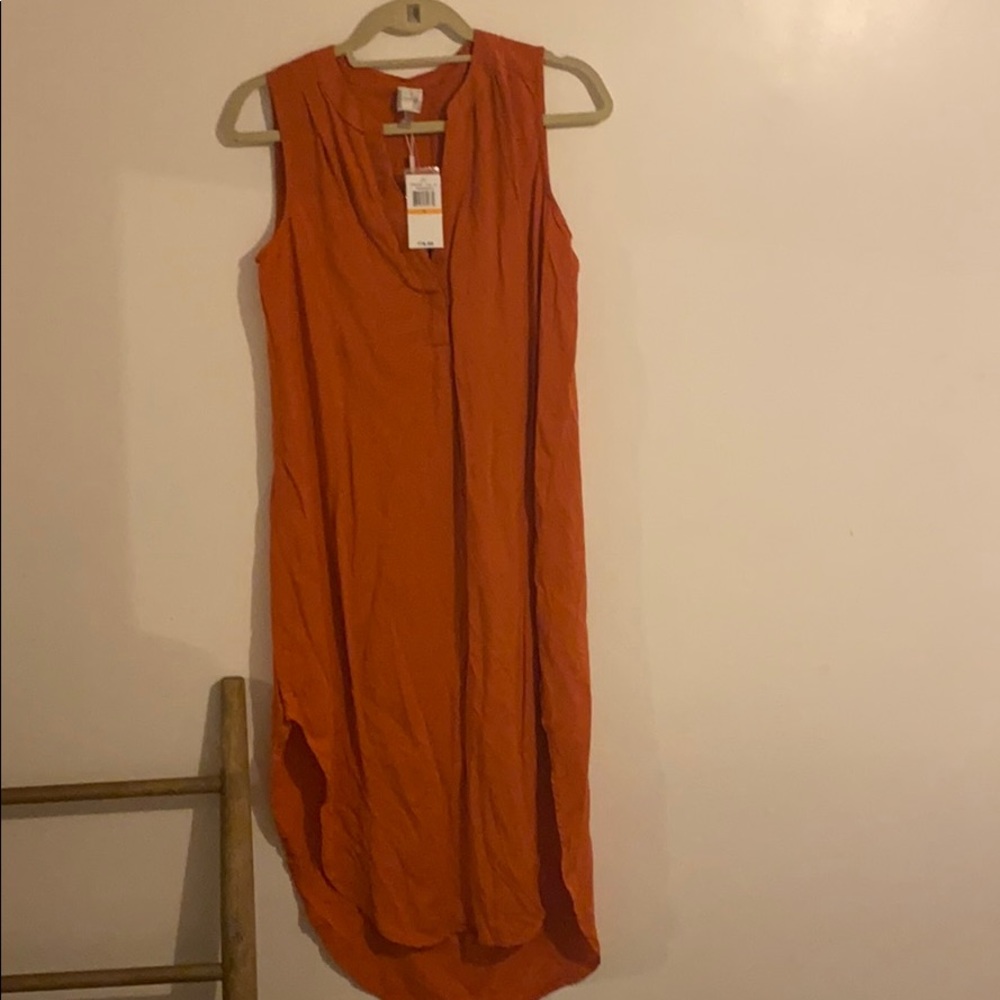 Cupio Orange High Low Dress